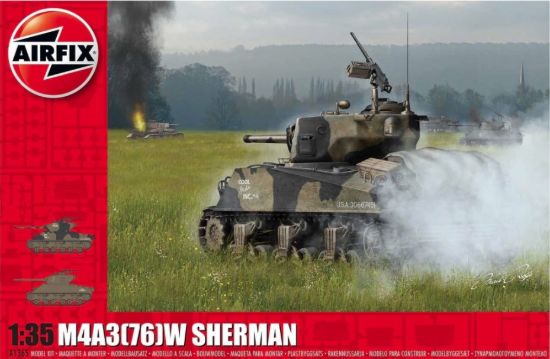 Picture of 1/35 M4A3(76)W Sherman US Medium Tank  - Airfix A1365