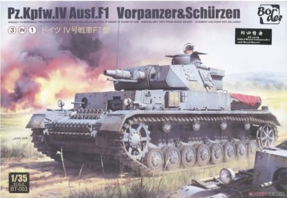 Picture of 1/35 Panzer IV F1 Vorpanzer & Schürzen 3‑in‑1 – Border Model BT‑003