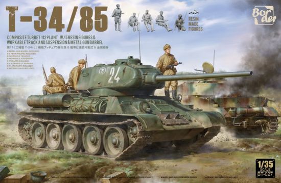 Picture of 1/35 T34-85 With 5 Resin Figure - Border Model BT-027