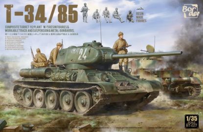 Picture of T34-85 With 5 RESIN FIGURE