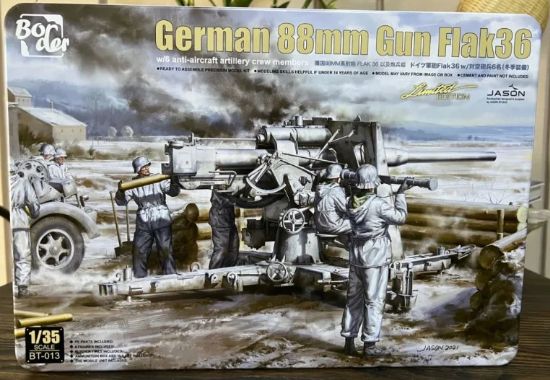 Picture of Flak 36 88Gun Metal Box with Metal Gun  1/35
