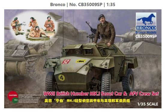Picture of WWII British Humber MK.I Scout Car & AFV Crew Set