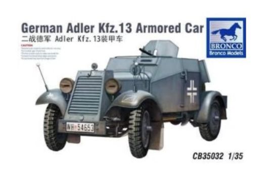 Picture of 1/35 German Adler Kfz.13 Armored Car – Bronco Model CB35032