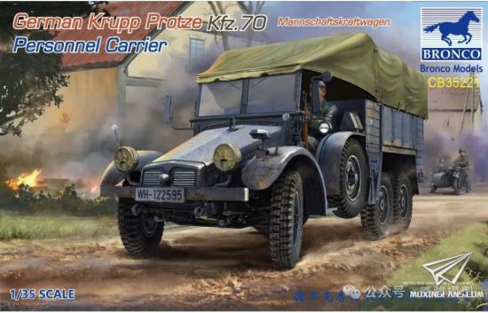 Picture of 1/35 German Krupp Protze Kfz.70 Personnel Carrier – Bronco Model CB35221