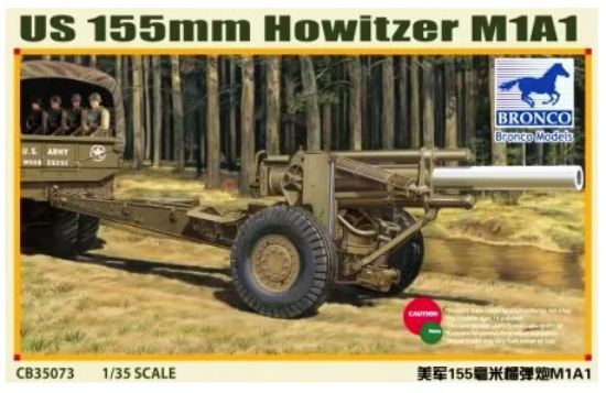 Picture of 1/35 US M1A1 155mm Howitzer (WWII) – Bronco Model CB35073