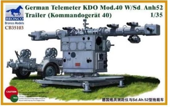 Picture of 1/35 German Telemeter KDO Mod.40 with Sd.Anh.52 Trailer – Bronco Model CB35103
