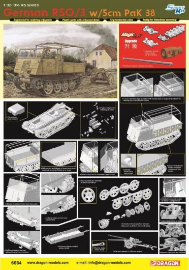 Picture of 1/35 RSO/3 with 5cm PaK 38 Smart Kit – Dragon 6684