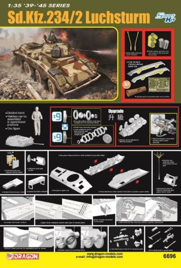 Picture of 1/35 Sd.Kfz.234/2 Puma Luchs Turret – Dragon 6696