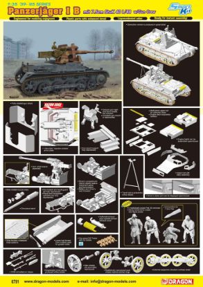 Picture of 1/35 Panzerjäger I B w/7.5cm StuK 40 L/48 & Gun Crew Smart Kit – Dragon 6781