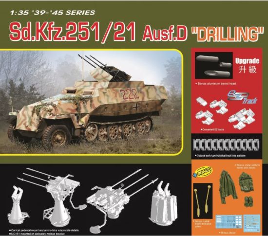 Picture of 1/35 Sd.Kfz.251/21 Ausf.D Drilling – Dragon 6862