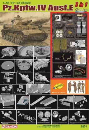 Picture of Pz.Kpfw. IV Ausf. E (3 in 1 w-Bonus Figures)