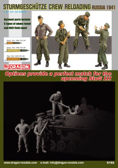 Picture of 1/35 Sturmgeschütz Crew Reloading Russia 1941 – Dragon 6192