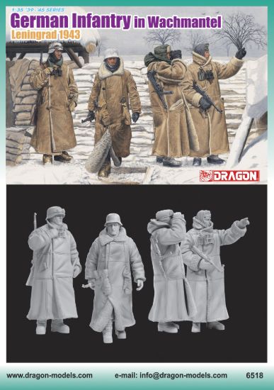 Picture of 1/35 German Infantry in Wachtmantel Leningrad 1943 – Dragon 6518