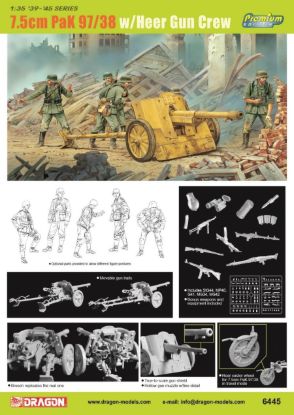 Picture of 1/35 7.5cm PaK 97/38 with Heer Gun Crew – Dragon 6445