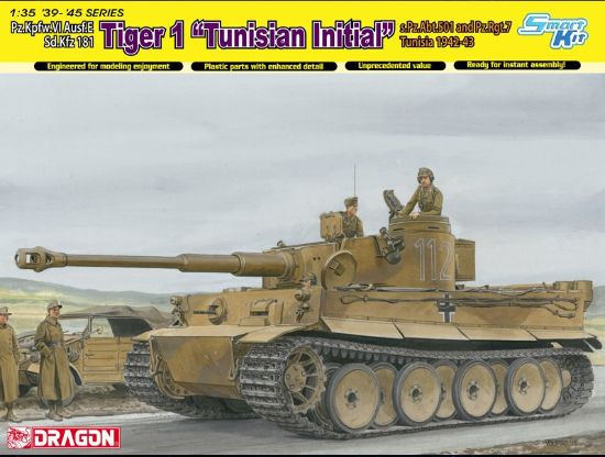 Picture of 1/35 Tiger I Initial Production Tunisia 1942/43 – Dragon 6608