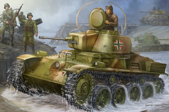 Picture of 1/35 Hungarian Light Tank 38M Toldi I (A20) – HobbyBoss 82477