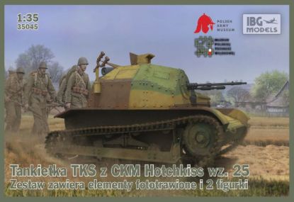 Picture of 1/35 TKS Polish Tankette with machine gun (includes 2 figures) - IBG 35045