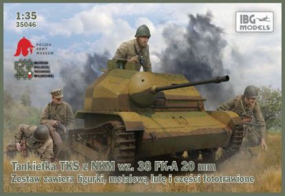 Picture of 1/35 TKS Tankette with 20mm Gun (includes metal barrel and 2 figures)  - IBG 35046