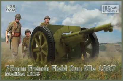 Picture of 1/35 75mm French Field Gun Mle 1897 – Modified 1938 - IBG (1/35 - IBG 1/72 Misprint on box edge) - IBG 35056