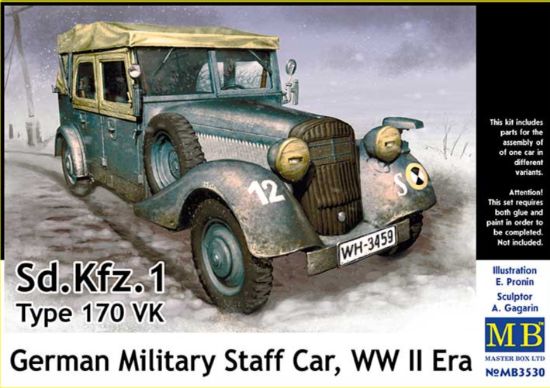 Picture of Sd. Kfz. 1 Type 170 VK, Germany Military Staff Car, WW II era 