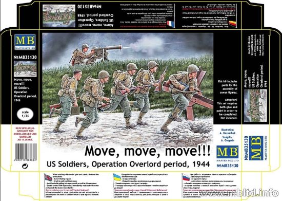 Picture of Move, move, move!!! US Soldiers, Operation Overlord period, 1944