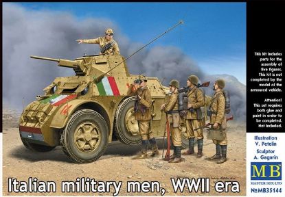 Picture of Italian military men, WWII era 