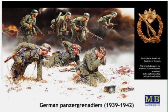 Picture of 1/35 German Panzergrenadiers, 1939-1942, 7 figures - Master Box 3518
