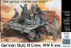 Picture of Germany StuG III Crew, WW II era. "Their position is behind that forest!" 