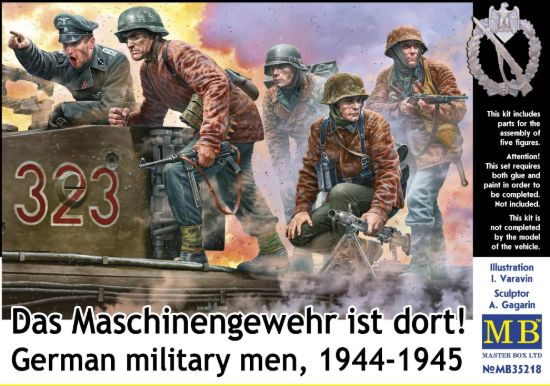 Picture of Germany military men, 1944-1945. Das Maschinengewehr ist dort! 