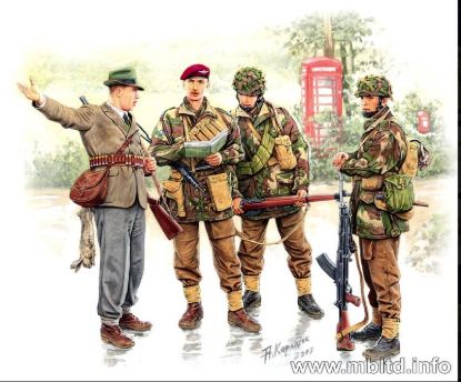 Picture of British paratroopers, 1944. Kit 1 