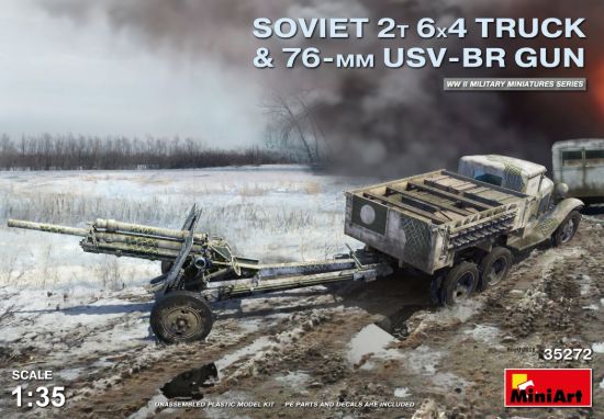 Picture of Soviet 2 t 6x4 Truck with 76 mm USV-BR Gun