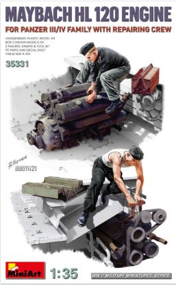 Picture of 1/35 Maybach HL 120 Engine for Panzer III/IV Family w/Repair Crew - MiniArt 35331