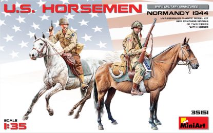 Picture of U.S. Horsemen. Normandy 1944