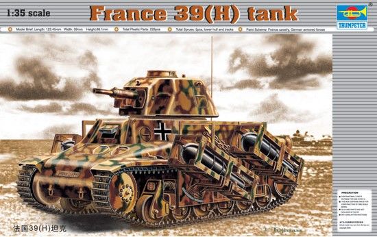 Picture of France 39(H) TANK SA 38 37mm gun 