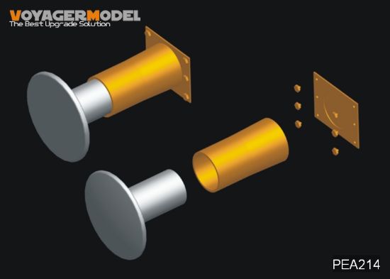 Picture of 1/35 WWII Germany Railway Cars Functional Buffers and Tow Hooks (For All)