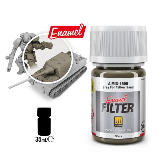 Picture of Filter Grey for Yellow Sand – AMMO A.MIG-1505