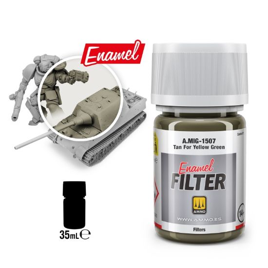 Picture of Filter Tan for Yellow Green – AMMO A.MIG-1507