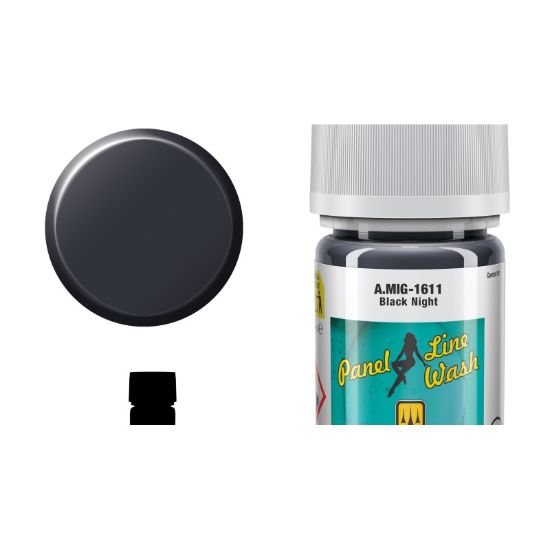 Picture of PLW Black Night Panel Line Wash – AMMO A.MIG-1611