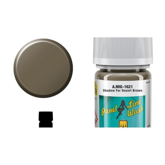 Picture of PLW Shadow for Desert Brown Panel Line Wash – AMMO A.MIG-1621