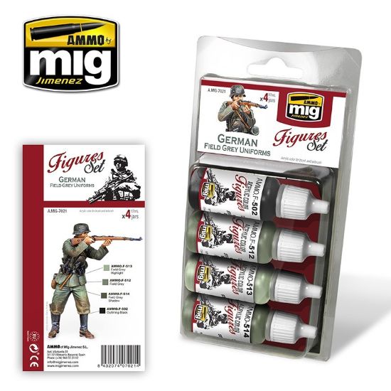 Picture of German Field Grey Uniforms Figures Set – AMMO A.MIG-7021