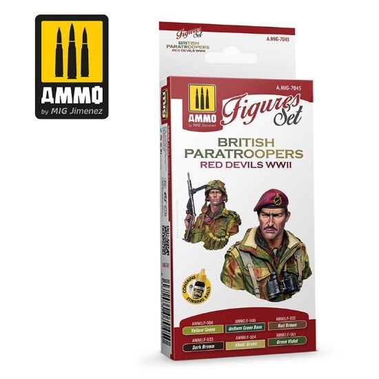 Picture of British Paratroopers Red Devils WWII Figures Set – AMMO A.MIG-7045