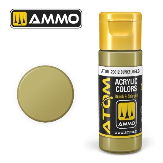 Picture of Color Dunkelgelb Acrylic Lacquer Paint – AMMO ATOM-20012
