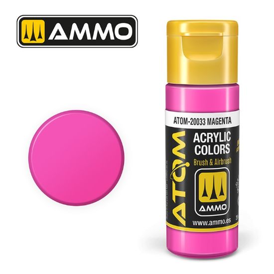Picture of Color Magenta Acrylic Lacquer Paint – AMMO ATOM-20033