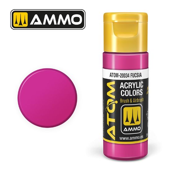 Picture of Color Fucsia Acrylic Lacquer Paint – AMMO ATOM-20034