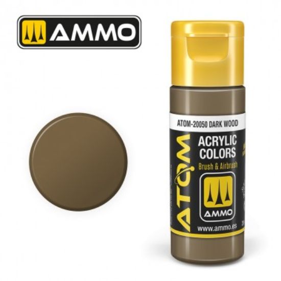 Picture of Color Dark Wood Acrylic Lacquer Paint – AMMO ATOM-20050