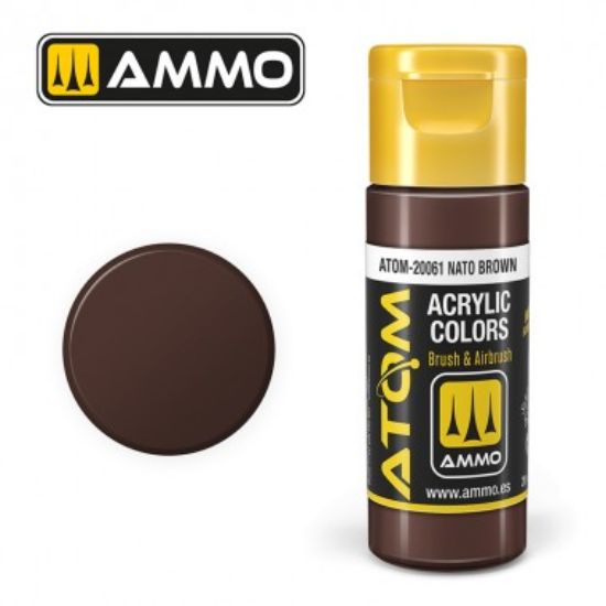 Picture of Color NATO Brown Acrylic Lacquer Paint – AMMO ATOM-20061