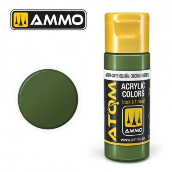 Picture of Color Hellgrün / Chromate Green Acrylic Lacquer Paint – AMMO ATOM-20075
