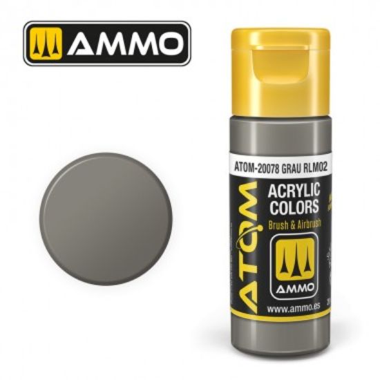 Picture of Color Grau RLM02 Acrylic Lacquer Paint – AMMO ATOM-20078