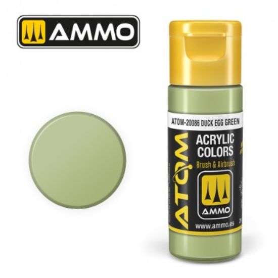 Picture of Color Duck Egg Green Acrylic Lacquer Paint – AMMO ATOM-20086