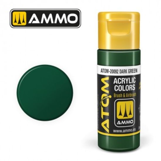 Picture of Color Dark Green Acrylic Lacquer Paint – AMMO ATOM-20092
